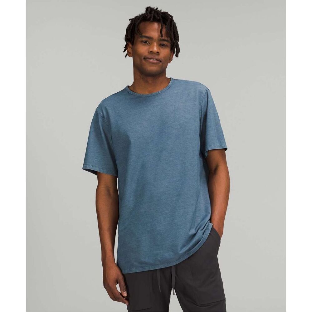 Lululemon Mens Fundamental Short Sleeve Tee Blue Size XL Lightweight